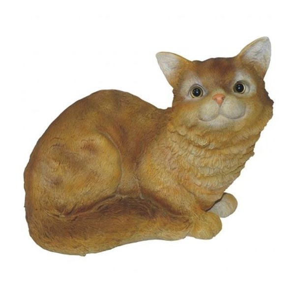 Michael Carr Designs Michael Carr Designs MCD80001Y Cat Sitting Down Yard Decor - Yellow MCD80001Y